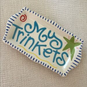 Vintage Y2K Coton Colors Express DIY “My Trinkets” Dish Jewelry Display Decor